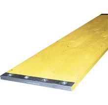Holzschalung mit Metallrahmen