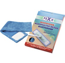 Fexx Microfaser Klapphalter-Bezug Glattgrund und Verpackung