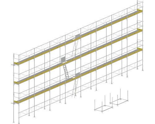 EKRO Systemgerüst für Fassaden mit Fertigbelag für Fassaden - verzinkt 180m²