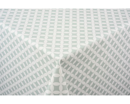 Tischdecke Véniline Elliot mintgrün 140 cm breit (Meterware) Tischdecke mit geometrischem Muster