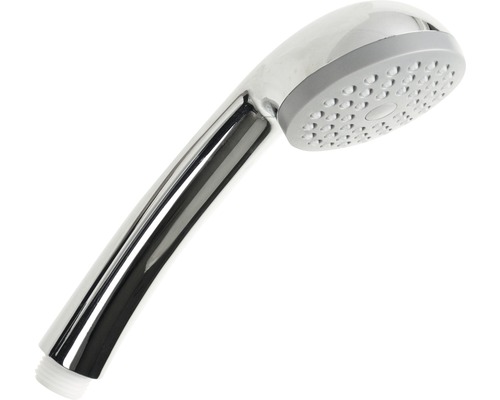 Handbrause aus Chrom mit grauer Brausefläche