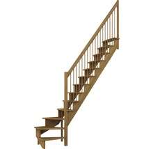 Holztreppe mit Geländer für den Innenbereich