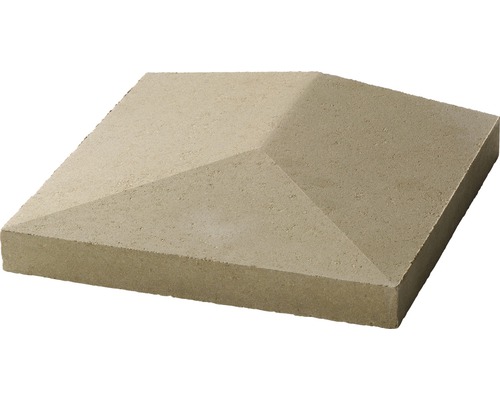 Endabdeckung Satteldach naturgrau 35 x 35 x 3,5-5,5-3,5 cm