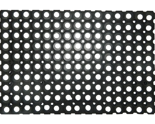 Gummiwabenmatte schwarz 100x150 cm Gummimatte mit runden Aussparungen für den Außenbereich