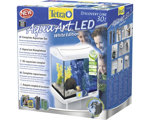Tetra AquaArt LED Komplettaquarium, White Edition, 30 Liter