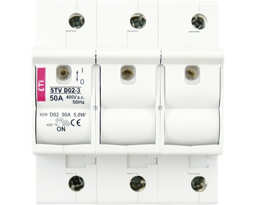 Sicherungslasttrennschalter 50A D 02 Sicherungsautomat für D02 Sicherungen mit 50 Ampere