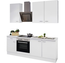 Küchenblock Flex Well Wito 9835 weiß/weiß 210 cm inkl. Einbaugeräte-thumb-3 Küchenblock Flex Well Wito 9835 weiß/weiß 210 cm inkl. Einbaugeräte-thumb-3