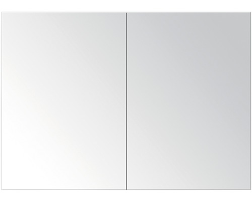 Spiegelschrank Sanox 2-türig 80x65x13 cm weiß hochglanz