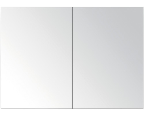 Spiegelschrank Sanox 2-türig 80x13x65 cm Eiche natur mit doppelseitige Spiegeltüre Spiegelschrank mit zwei Türen