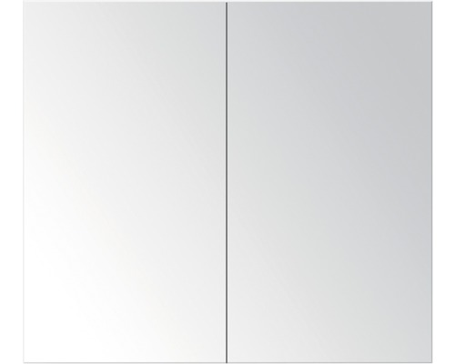 Spiegelschrank Sanox Porto 2-türig 70x13x65 cm weiß hochglanz