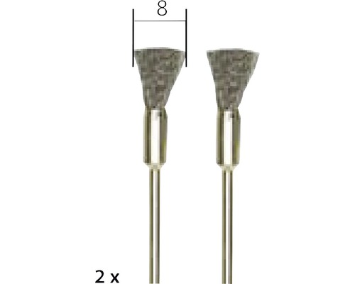 Zwei Schleifstifte, 8 mm Durchmesser