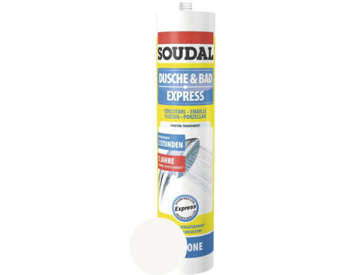Soudal Dusche & Bad Express Silikon weiss 300 ml-0