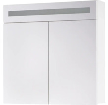 Badmöbel-Set Sanotechnik Rave 90 Glas 122x90,5x51,5 cm Glaswaschbecken weiß mit Spiegelschrank-thumb-0 Badmöbel-Set Sanotechnik Rave 90 Glas 122x90,5x51,5 cm Glaswaschbecken weiß mit Spiegelschrank-thumb-0