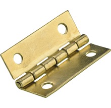 Zierscharnier, vermessingt 30x20 mm, 8 Stück