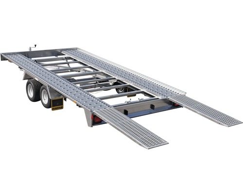 Aluminium Autoanhänger mit Auffahrrampen