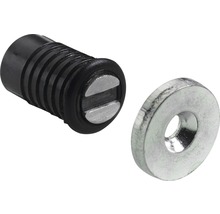 Möbelriegel mit Metallscheibe