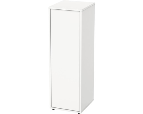 Aquarium Unterschrank aquatlantis Nano Cubic/Nano Marin 40 32,5x35,5x100 cm weiß Weißer Unterschrank mit Tür für Badezimmer oder andere Räume.