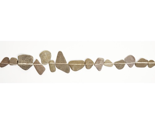 Küchenrückwand mySpotti splash Stone Path 2200x600x0,2 mm Reihe von Steinen mit weißen Linien