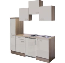 Singleküche Flex Well Nepal 9886 Kaschmir/Sonoma Eiche 180 cm inkl. Einbaugeräte-thumb-2 Singleküche Flex Well Nepal 9886 Kaschmir/Sonoma Eiche 180 cm inkl. Einbaugeräte-thumb-2