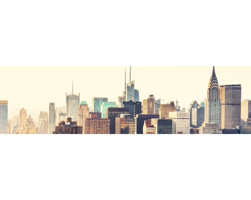 Küchenrückwand mySpotti splash NY City 2200x600x0,2 mm Skyline von New York City mit Wolkenkratzern