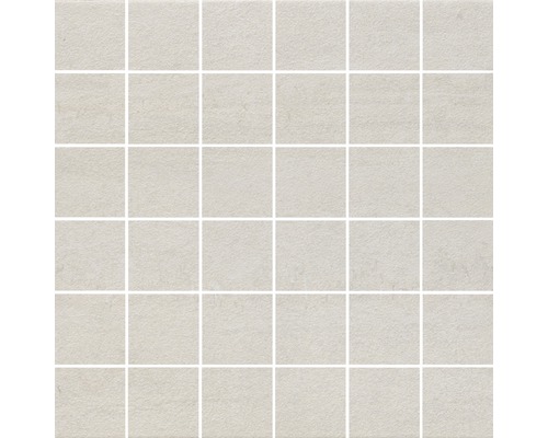 Feinsteinzeugmosaik Sokio avorio 30,0x30,0 cm beige matt Quadratische Mosaikfliese aus Keramik