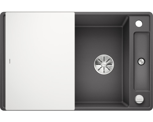 Spüle mit Abtropffläche und Abfluss