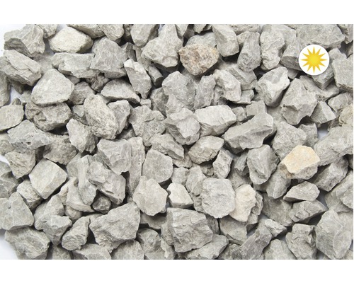 Graue Bruchsteine als Schüttgut
