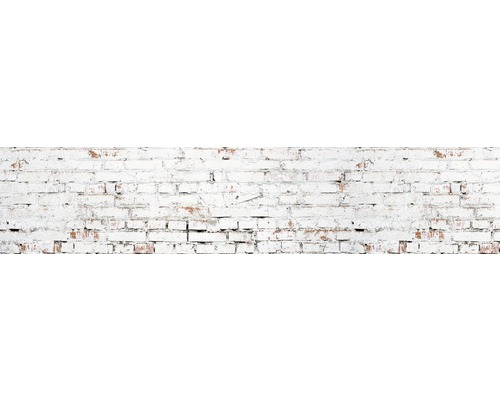 Küchenrückwand mySpotti splash White Bricks 2800x600x0,2 mm-0