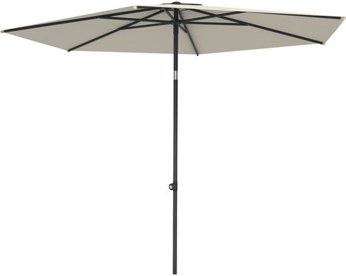 Mittelstockschirm SOLUNA Cessy Ø 300 cm ecru mit UV-Schutz 80, wasserabweisende Polyesterbespannung Mittelstockschirm SOLUNA Cessy Ø 300 cm ecru mit UV-Schutz 80, wasserabweisende Polyesterbespannung