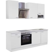 Küchenblock Flex Well Wito 9935 weiß/weiß 220 cm inkl. Einbaugeräte-thumb-4
