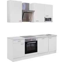 Küchenblock Flex Well Wito 9935 weiß/weiß 220 cm inkl. Einbaugeräte-thumb-4 Küchenblock Flex Well Wito 9935 weiß/weiß 220 cm inkl. Einbaugeräte-thumb-4