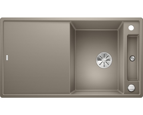 Spüle Blanco Axia III 5 S 510x915 mm mit Esche-Compound-Brückenschneidbrett tartufo Spüle mit Abtropffläche