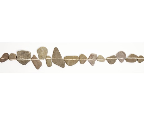 Küchenrückwand mySpotti splash Stone Path 2800x600x0,2 mm Dekorative Kieselsteine mit Streifen