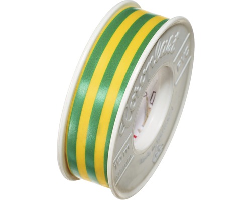 Isolierband Coroplast 15 mm x L 10 m gelb/grün