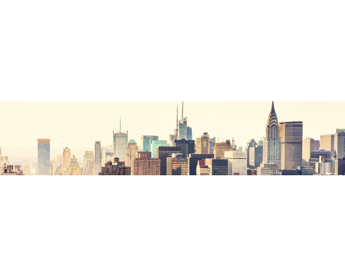 Küchenrückwand mySpotti splash NY City 2800x600x0,2 mm Skyline von New York mit Wolkenkratzern