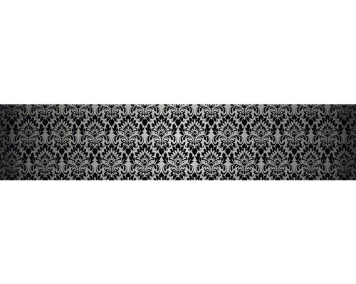 Küchenrückwand mySpotti splash Iluna 2800x600x0,2 mm Tapete mit floralem Damastmuster