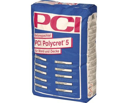 PCI Polycret® 5 Betonspachtel für Wand und Decke 25 kg PCI Polycret 5 Betonersatzmörtel Sack für Wand- und Deckenreparaturen