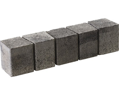 Sechs Pflastersteine aus Beton