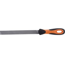 Feile mit orangefarbenem und schwarzem Griff