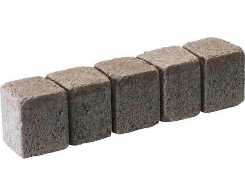 Reihe Pflastersteine aus Beton