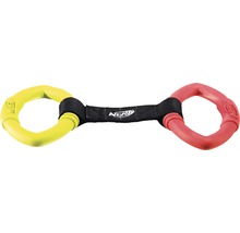 Nerf Logo Hundespielzeug mit zwei Ringen und Mittelstück