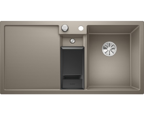 Spüle mit Abtropffläche und Zubehör