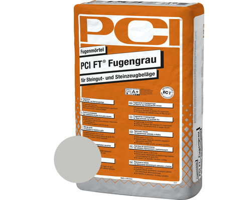 PCI FT® Fugengrau Fugenmörtel für Steingut- und Steinzeugbeläge hellgrau 25 kg PCI Fugenmörtel Fugengrau für Steingut- und Steinzeugbeläge im Sack