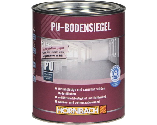 HORNBACH PU Bodensiegel für Acryl Bodenbeschichtung 750 ml PU Bodensiegel Dose für Beton, Putz, Eternit, Estrich, Ausgleichsmassen und Holz
