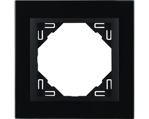 Rahmen 1-fach Logus cristal-schwarz