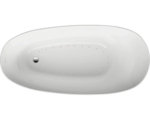 Freistehender Whirlpool Ottofond Sempre 180x85 cm System Komfort - Silentsystem weiß
