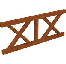 Holzbalken mit Verstrebungen