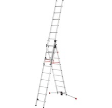 Aluminium Mehrzweckleiter in A-Form und Schiebeleiterposition