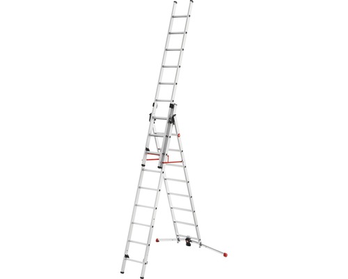 Aluminium Mehrzweckleiter in A-Form und Schiebeleiterposition