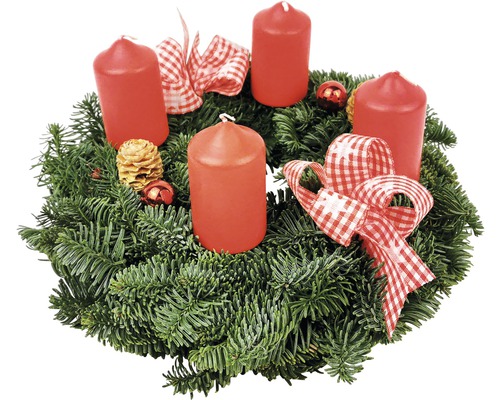 Adventkranz klein rot